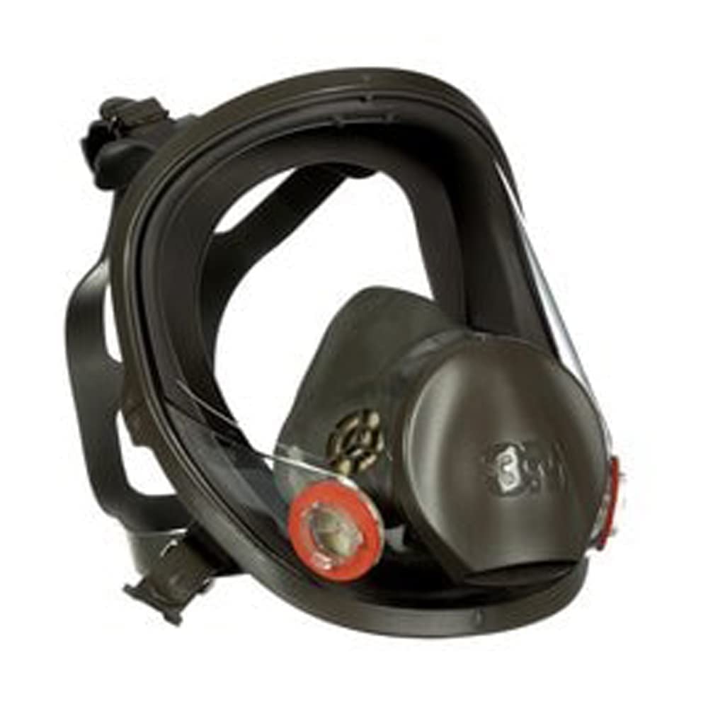 3M Safety 142-6800 Reusable Full Face Mask Respirator, Grey, Medium
