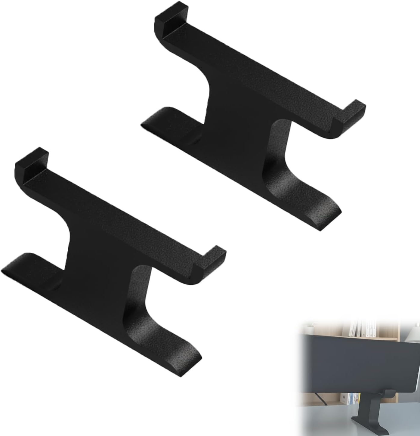 Generic 1 Setup Pair Soundbar Riser Stand for Vizio, Desk Height Lift Platform for Improved Audio Direction