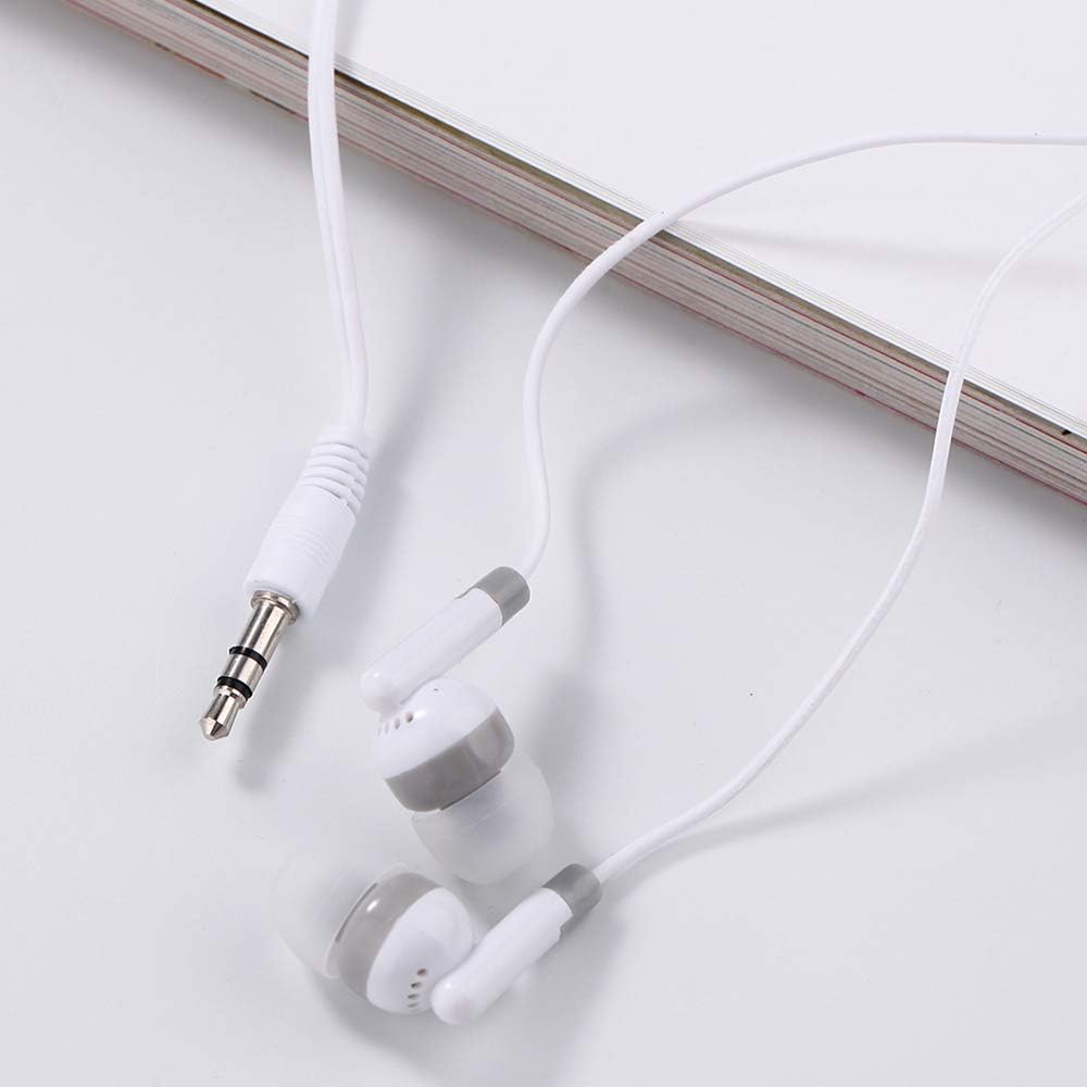 50 Pack (50Mixed) CN-Outlet Kids Bulk Earbud Headphones Multi Colored, Individually Bagged, Wholesale Disposable