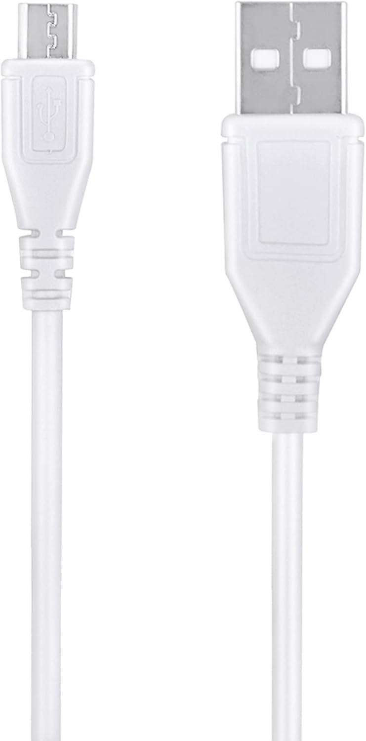 5ft HDR-PJ275 HDRPJ275 Digipartspower White Micro USB Data Cable PC Laptop Cord for Handycam Video Camera Camcorder