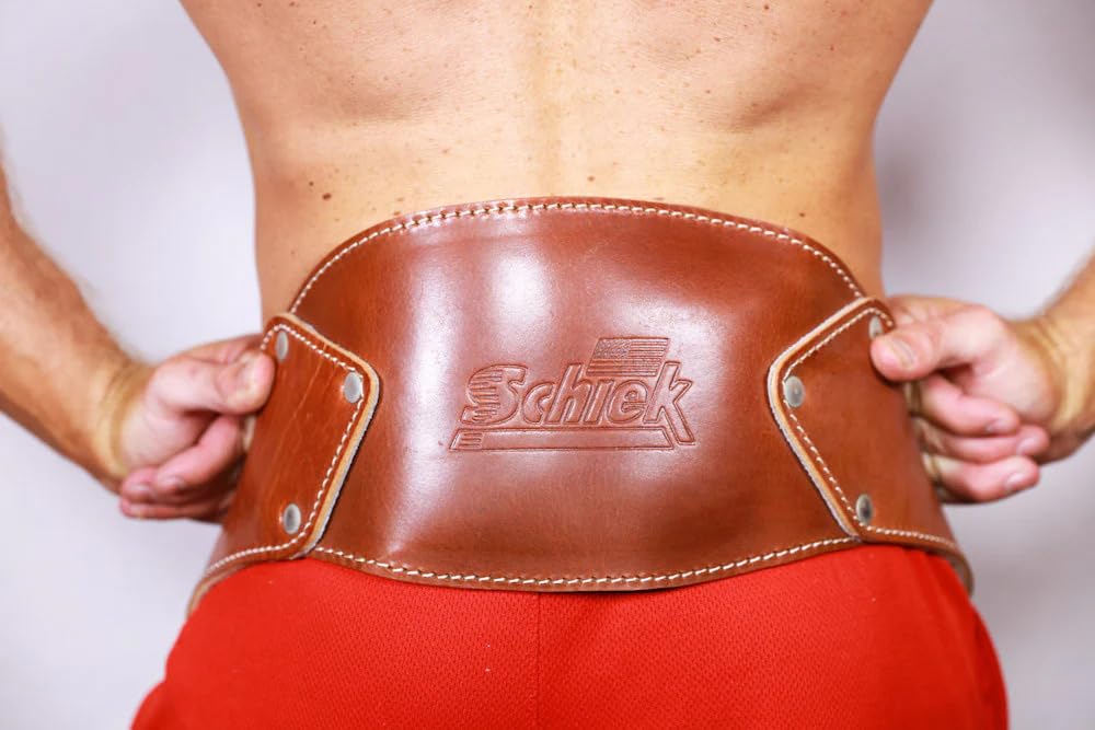 Schiek Leather Dip Belt - Weight Lifting Belt