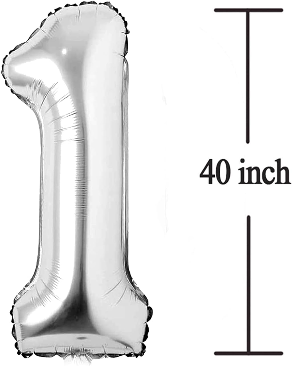 Silver 21 Number Balloons - Jumbo Foil Mylar Balloons for 21st Birthday & Anniversary Celebrations | 40 Inch