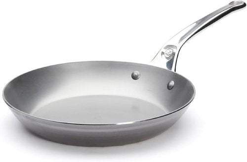 de Buyer MINERAL B Pro Carbon Steel Fry Pan - 11” Diameter, Naturally Non-Stick Finish | Perfect for Searing & Sautéing
