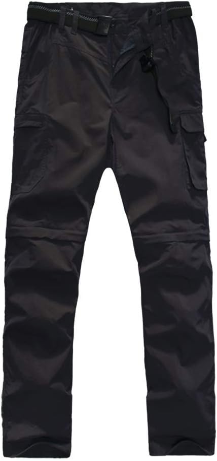 Boy’s Convertible Hiking Pants Lightweight Quick Dry Zip Off Pants for Kids Youth Outdoor UPF 50+ Casual Cargo Trousers