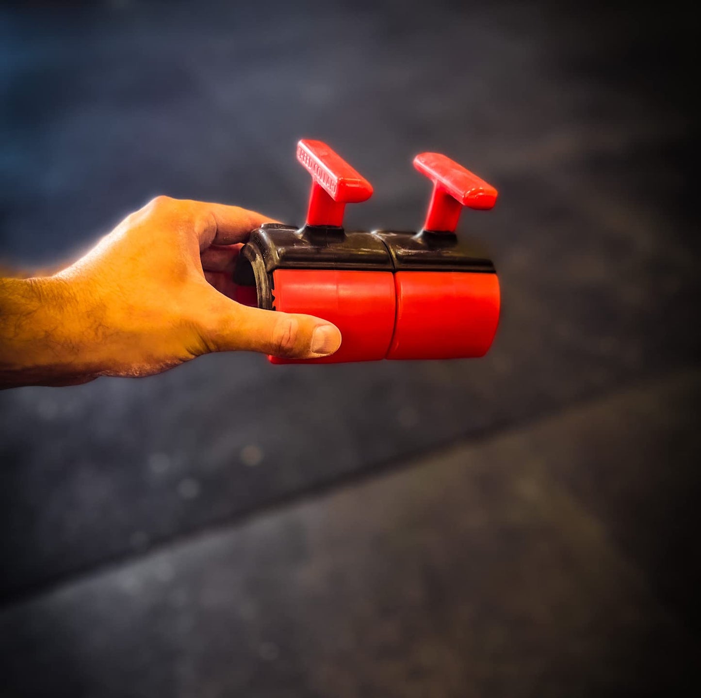 Speed Collar, Fastest Bar Clips for Weight Lifting Powerlifting Bodybuilding, for 2inch barbells (Red)