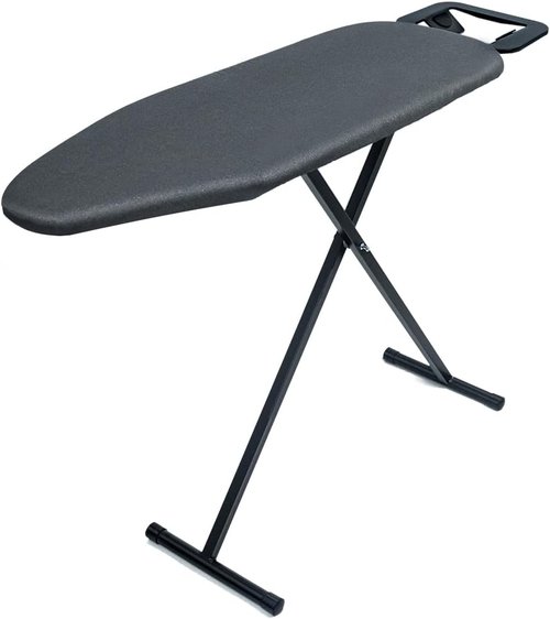 Duwee Ironing Board - 12"x36" Compact Design with Heat Resistant Cover & Thick Felt Pad - Black