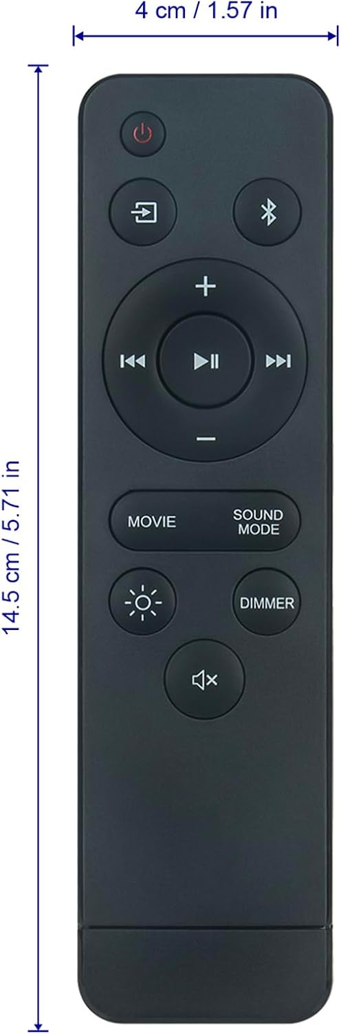AIDITIYMI 100075108 20 Inch Replace Remote Control Compatible with Onn Soundbar Sound Bar Speaker System