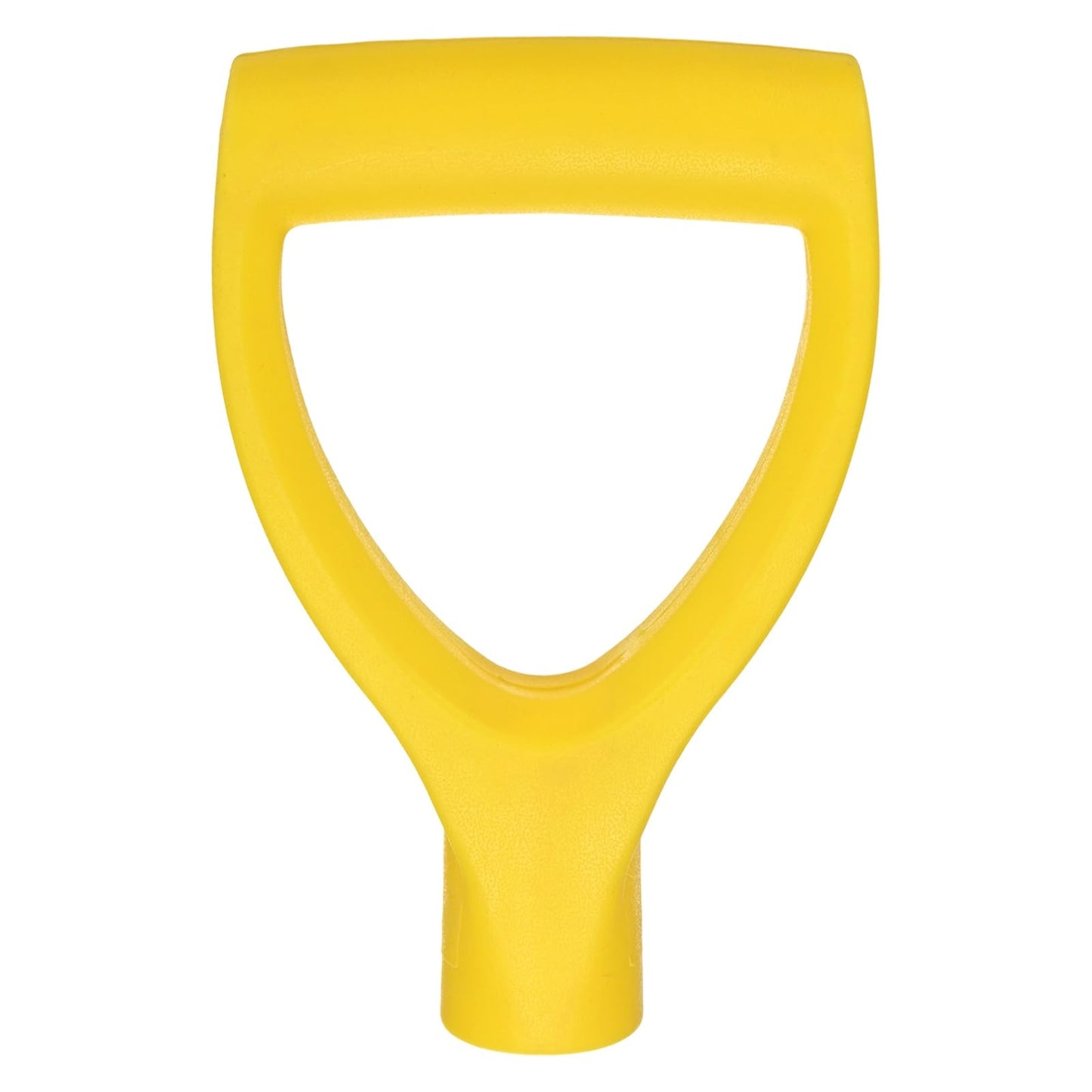 M METERXITY 1-Pack Shovel D Grip Handle, 32mm/ 1.26 Inch Inside Diameter Plastic D Shaped Grip Shovel Handle Replacement for Digging Raking Tools [Yellow]