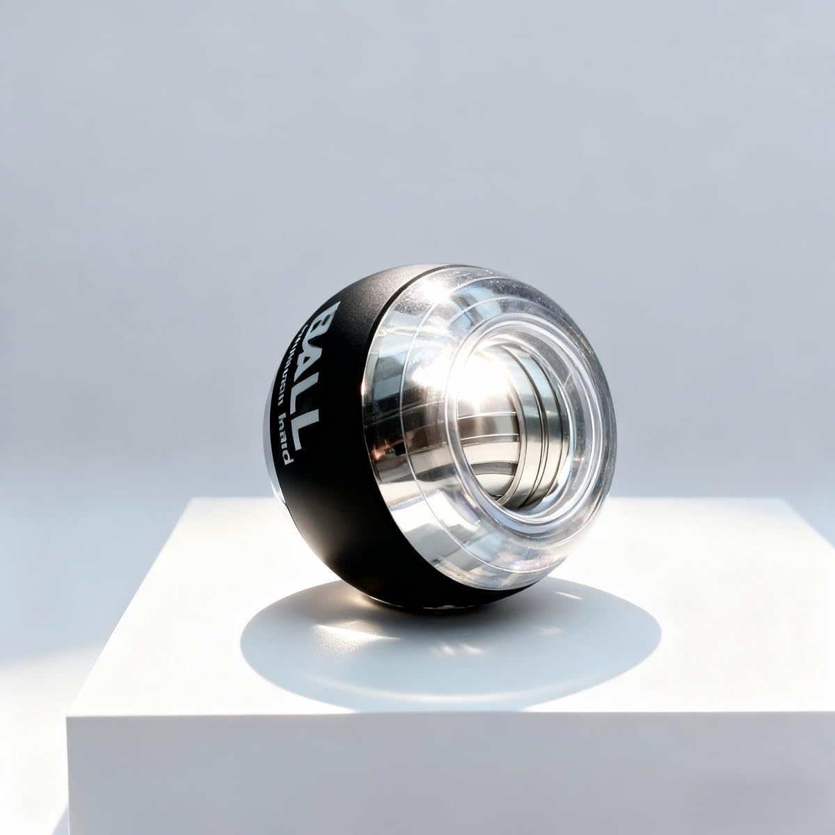 Gyro Power Wrist Ball - Forearm Trainer for Grip Strength & Muscle Recovery, Strengthen Wrist, Arm, Finger Muscles with Dynamic LED Lighting, Manual Workout Ball for Hand Fitness & Exercise.