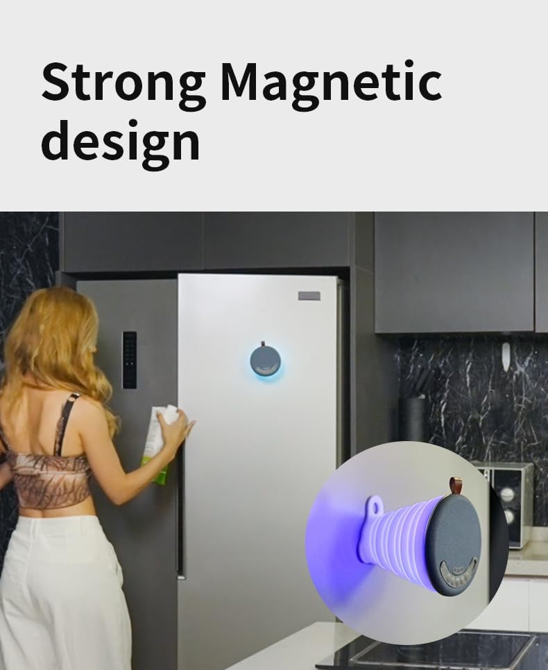 bocoice 1s Foldable Bluetooth Speaker with Sleep Night Light & Magnetic Suction - Collapsible Portable Mini Speaker