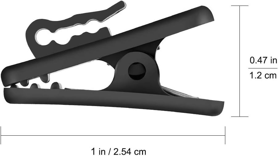 FENGWANGLI 1 Inch 1.5mm (12 Headphone Clip for Shirt, Length Small Earbud Cord Management Earphone Mount Cable Clothing