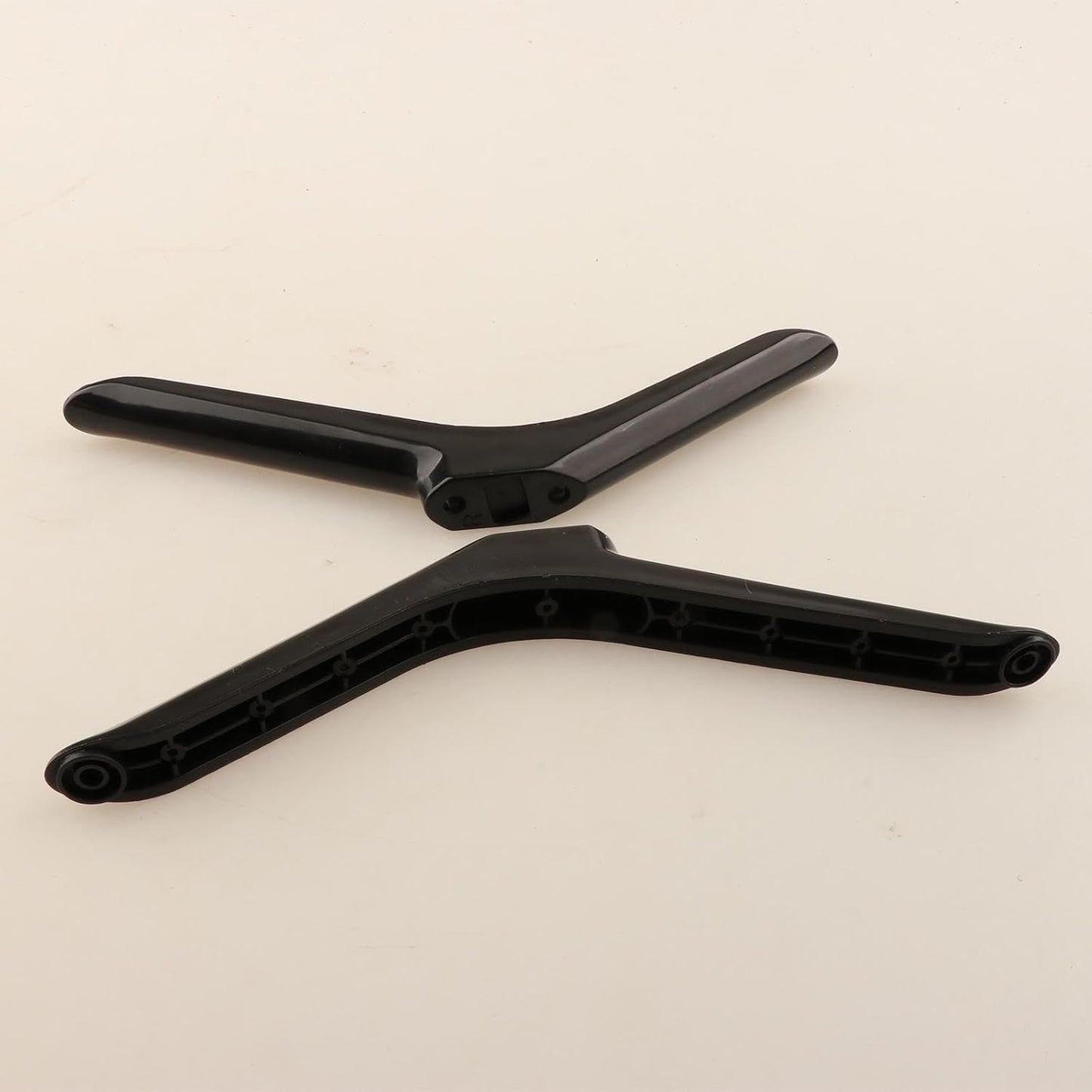 ZGUZMCMK 2 19cmx5cmx1.6cm Pieces Tabletop TV Stand Base Table Top TV Legs Simple Assembly