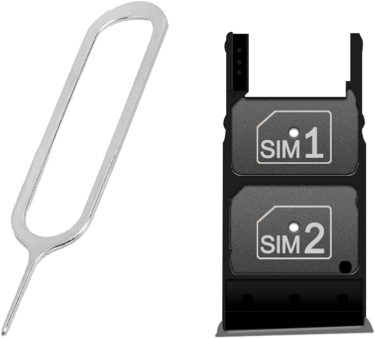 AceSoft XT1575 Replacement Standard Durable SIM and Memory Card Tray Holder w/SIM Card Ejection Pin Compatible