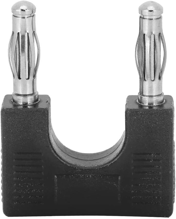 Spryflower 20Pcs 4mm 3mm, Dual Banana Plug, Brass - Proof U - Shaped Audio Adapter Connector for Speaker Cables up