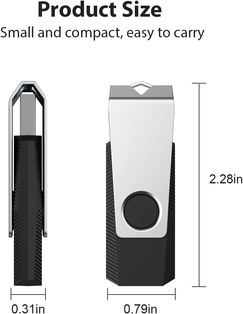 Aiibe 128GB 2 Pack 128GB 2.0 (128G, 2 Flash Drive USB Flash Drive Thumb Drive Zip Drive USB Memory Stick USB Drive