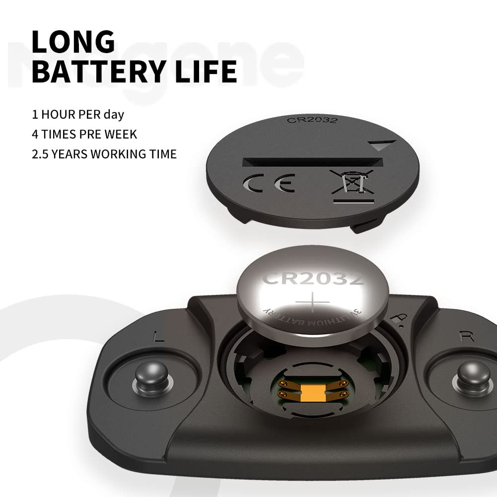 Magene H303 Heart Rate Monitor, Heart Rate Sensor Chest Strap, Protocol ANT+/Bluetooth, Compatible with iOS/Android APPs