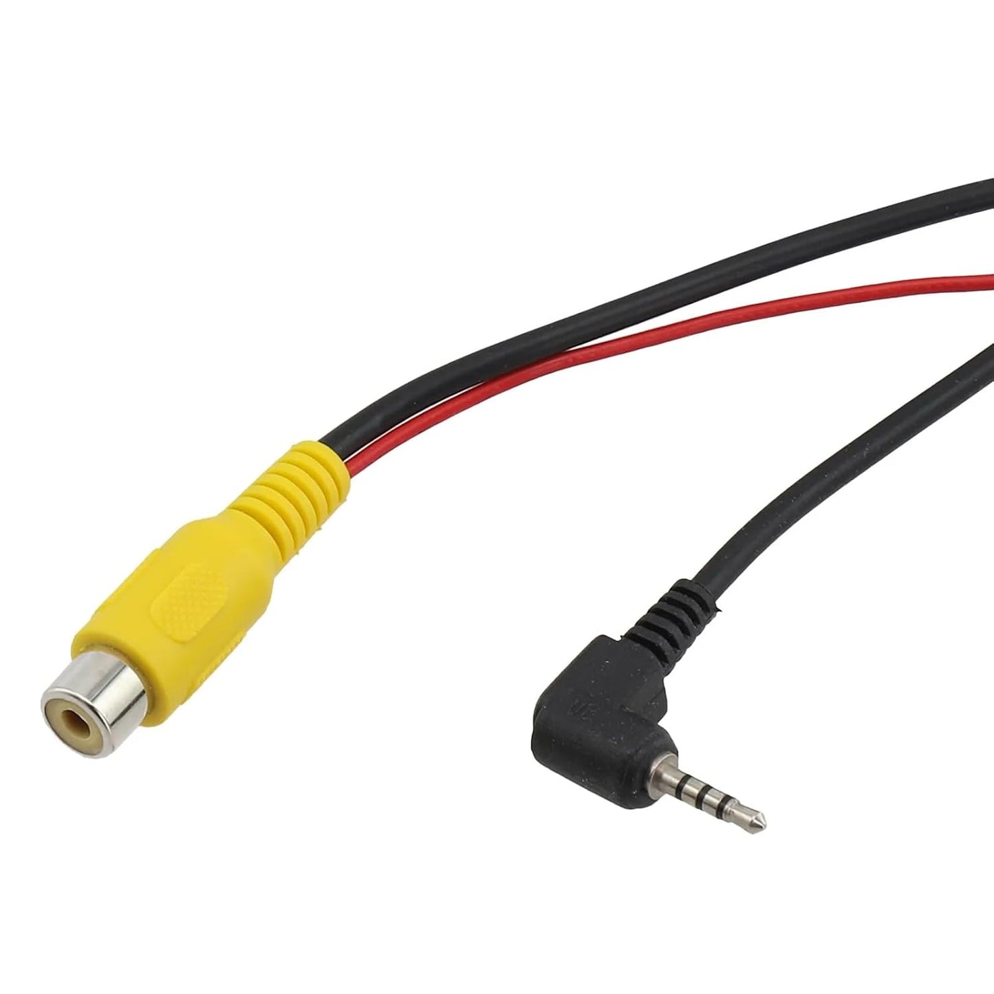 2.5mm YuYue Electronic Aux to RCA Female Cable with Trigger, Car Aux AV-in Jack to RCA Adapter for GPS Tablet Dash Cam