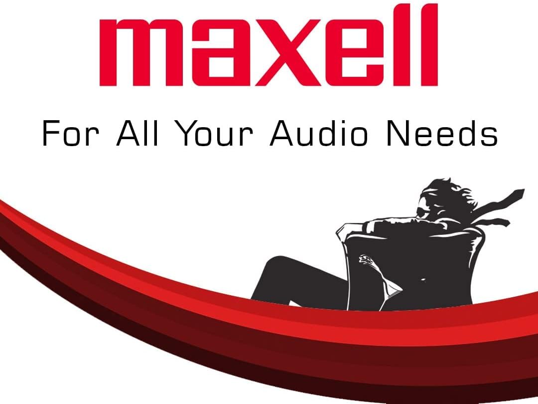 Maxell 90 Cassette 90 5 Pack UR Normal Bias Blank Audio Recording Tape, Low Noise, Minute Recording Time
