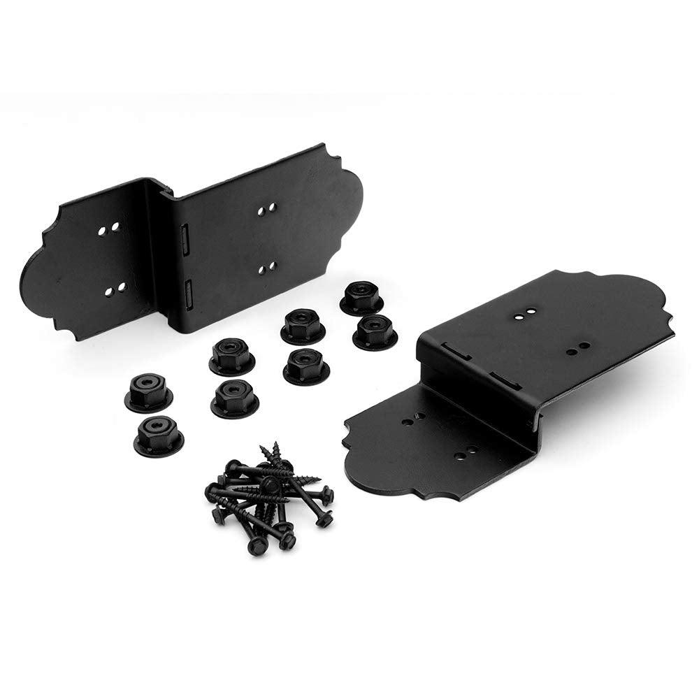 OZCO 2 Pcs Laredo Sunset Post to Beam Connector 8" | Decorative Post to Beam Bracket for Pergola, Pavilion, Deck and Outdoor Wood Structures | Powder-Coated Galvanized Steel Hardware