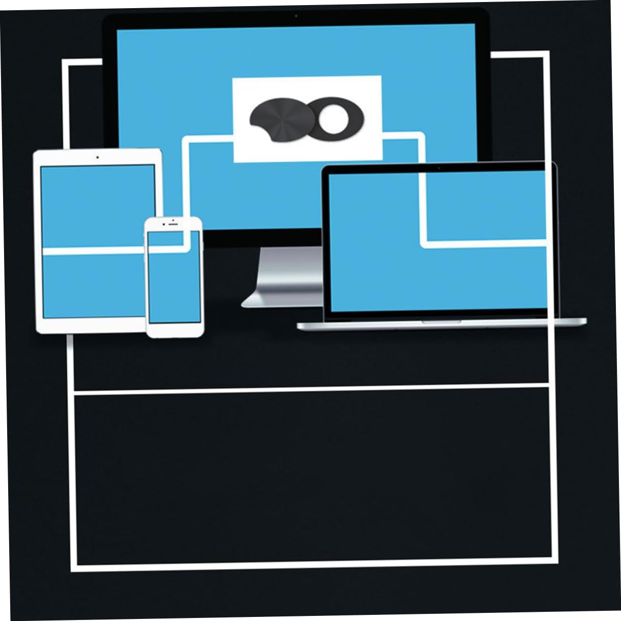 2 Pack Webcam Privacy Cover Stickers - for Laptops and Phones