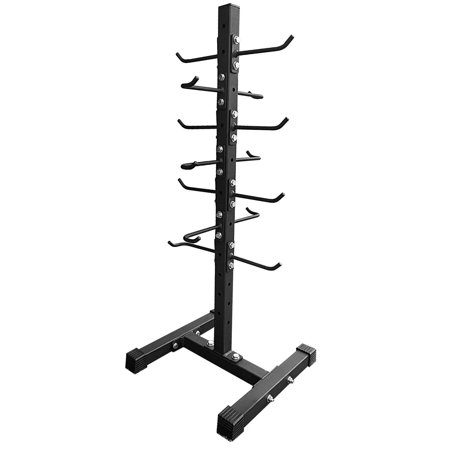 BLUSLM Cable Attachment Rack for Lat Pull Down Bar, Heavy Duty Steel Lat Bar Organizer, Gym Storage Rack for LAT Pulldown Attachments