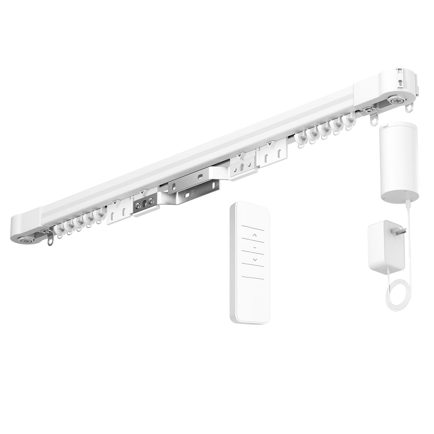 Smart Mini40 Motorised Curtain System, 60kg Load Capacity, Remote Control, Voice and App Compatible (4.2m)