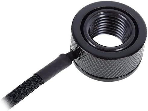 Alphacool G1/4 Eiszapfen Temperature Sensor IG/IG with AG Adapter, Deep Black