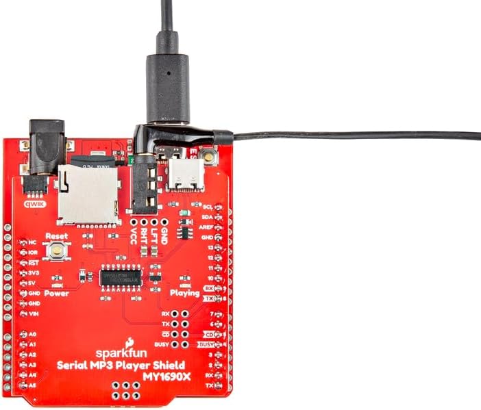 SparkFun MP3 MY1690X-16S Serial Player Shield