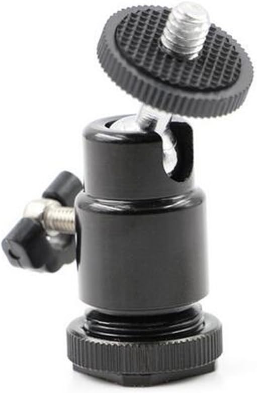 Walway 360 1/4" Hot Shoe Mount Adapter, Degree Screw Swivel Mini Ball Head Cradle Adapter for DSLR
