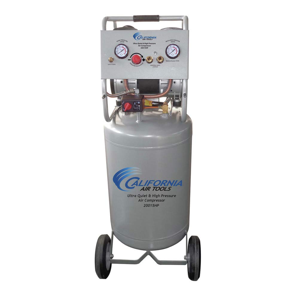 California Air Tools CAT-20015HPAD Ultra Quiet & Oil-Free 1.5 hp, 20 gallon 175 PSI Two Stage Air Compressor with Automatic Drain Valve