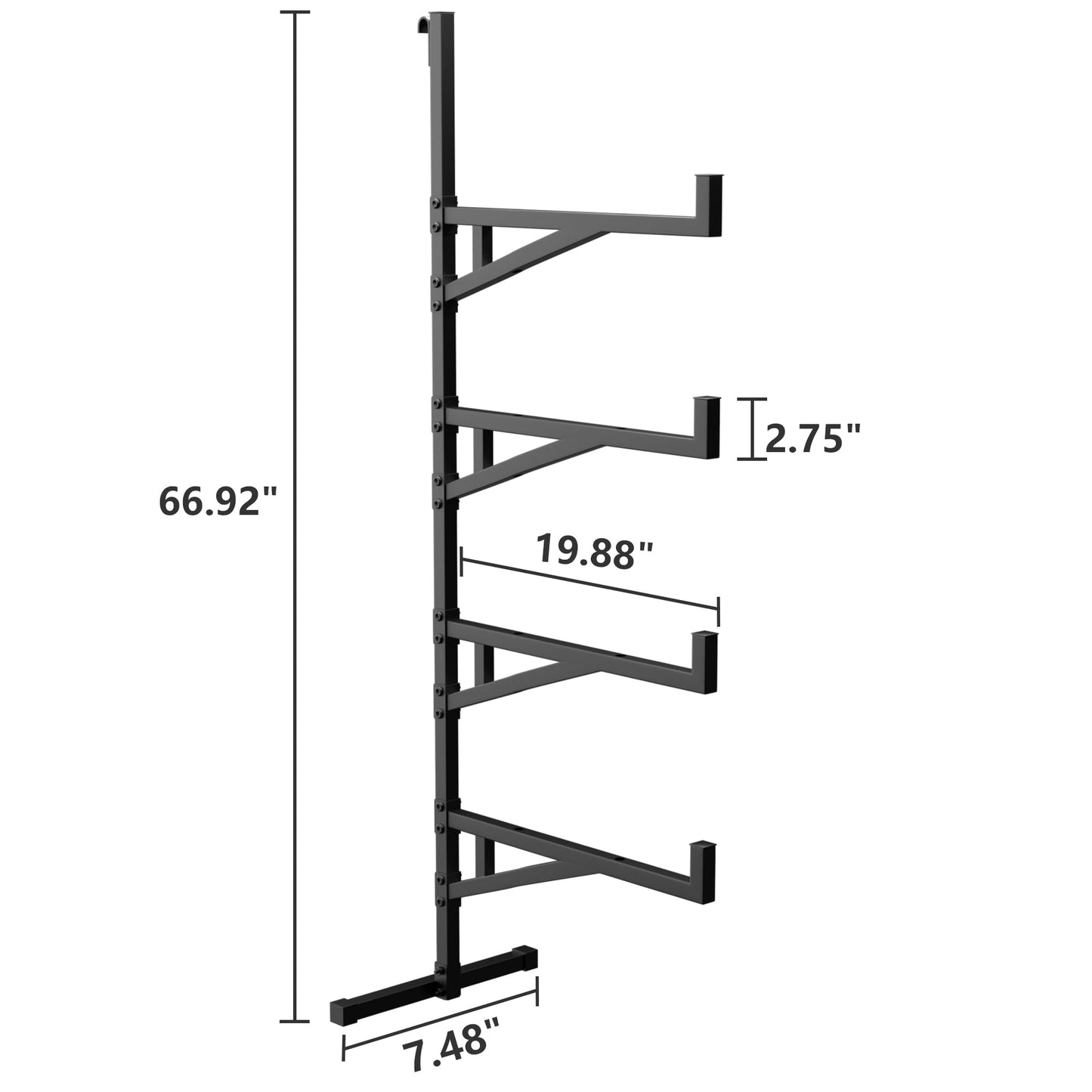 Shipping Container Shelving,Unlock Your Vertical Potential Steel Shelves,Ultimate Shipping Container Accessories for Secure Storage in Trucks & Warehouses(19.88" D x 7.48" W x 66.92" H)