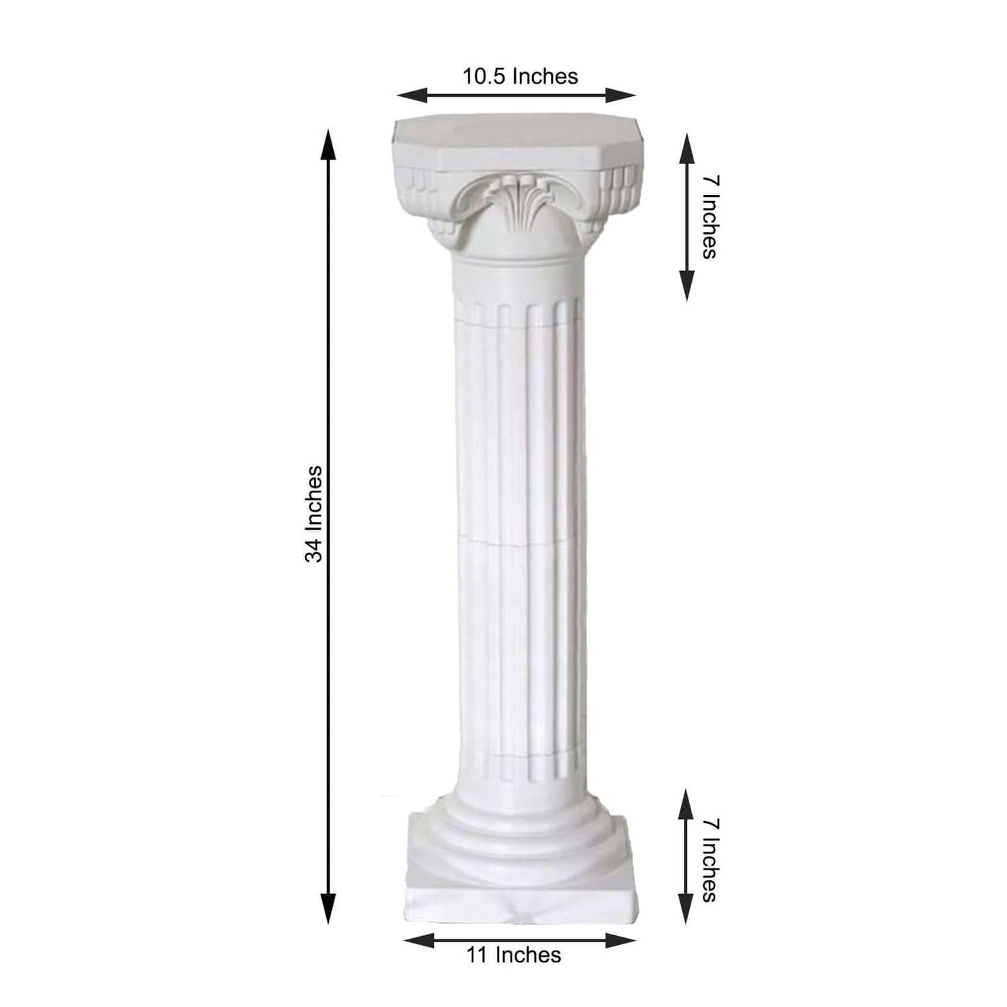 Efavormart 4 Pillars/Set 3ft Tall Roman Decorative Wedding Party Columns PVC Pillars 36" Height (Adjustable)