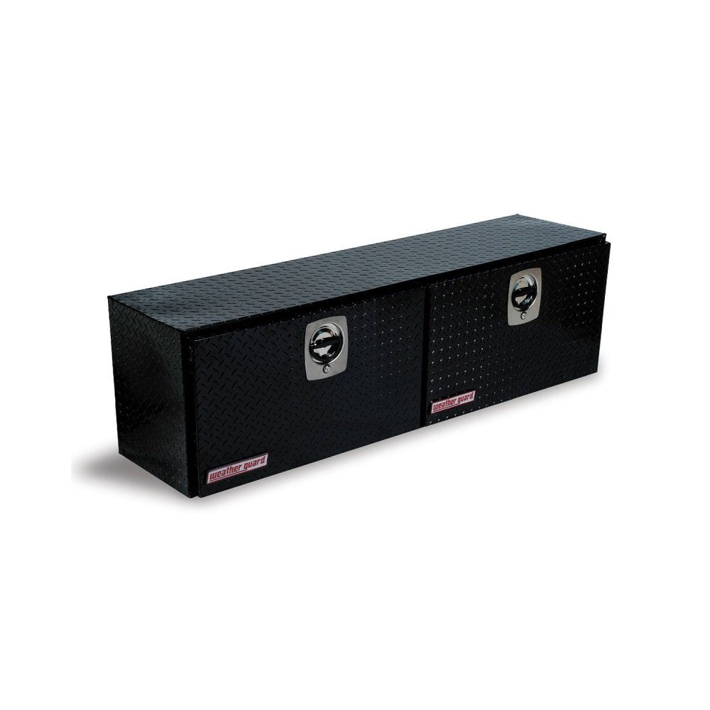 Weather Guard Model 364-5-02 Hi-Side Truck Box, Aluminum, Gloss Black, 7.9 cu ft capacity