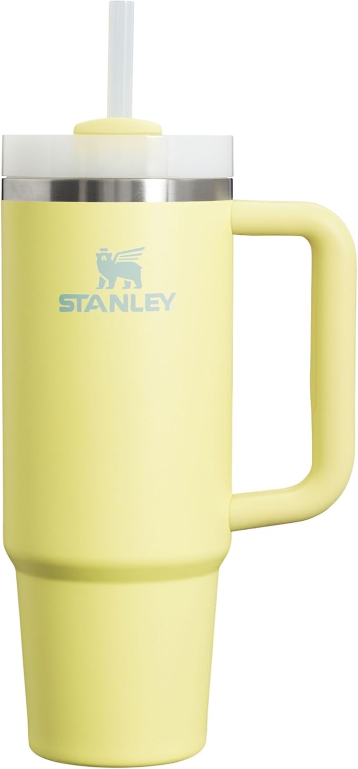 STANLEY Quencher H2.0 Tumbler - 30 oz Insulated Stainless Steel with Handle & Straw | BPA-Free Pomelo