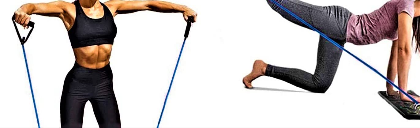 Resistance Bands with 9 in 1 push up Board Multi Function Exercise Equipment