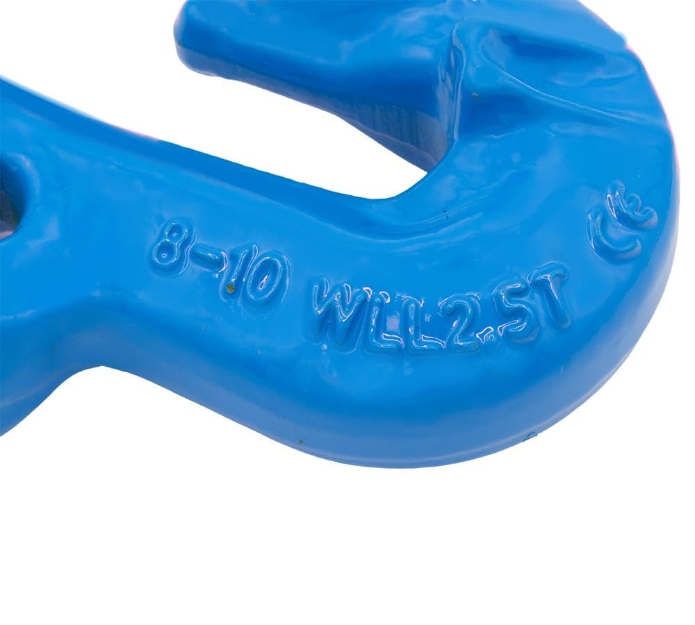Mytee Products 5/16" Grade 100 Cradle Clevis Grab Hook for Lifting - 5,500 LBS WLL Heavy Duty Tow Chain Hook for Trailer/Truck Transport