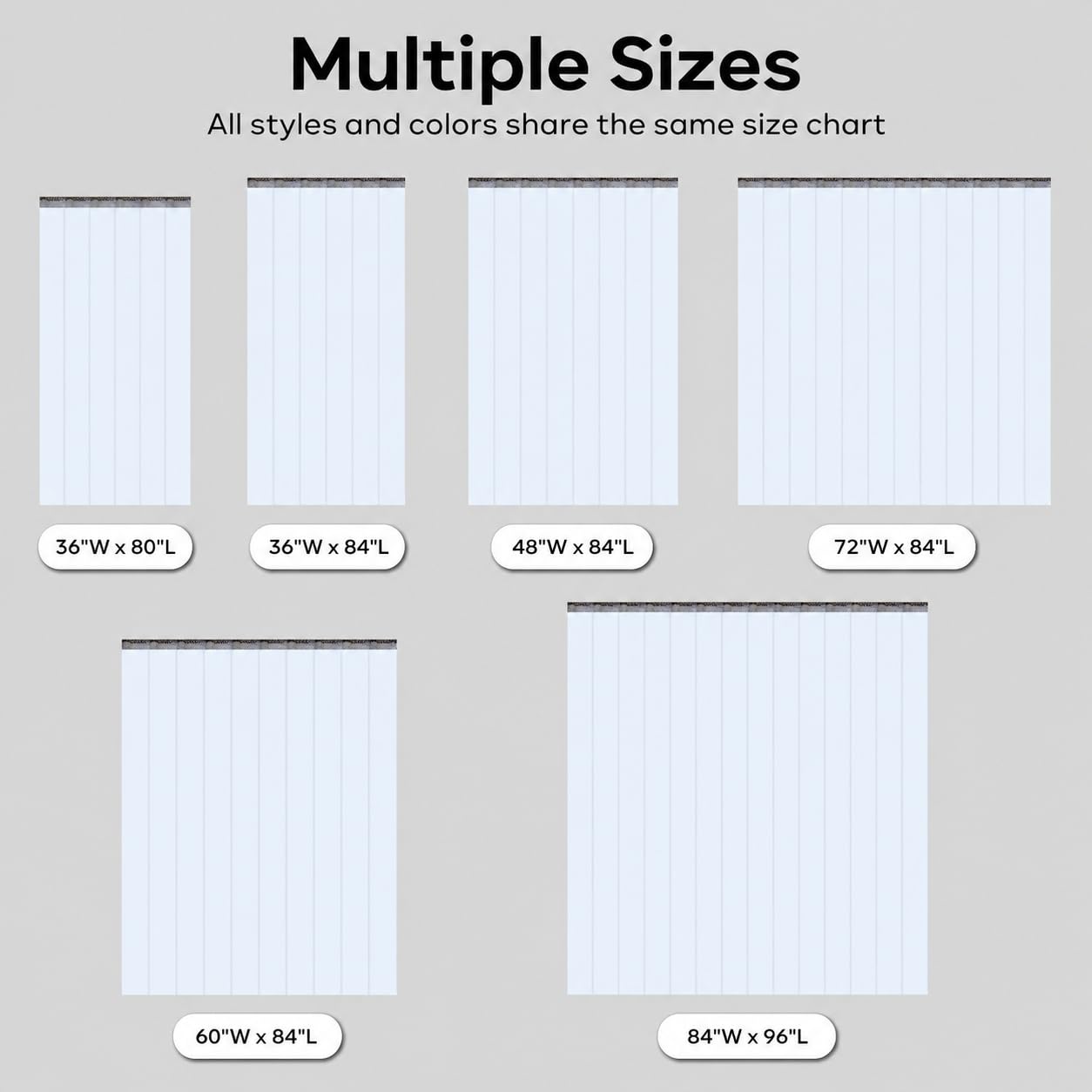 Acepunch PVC Strip Door Curtain Kit – 84" x 96" (7 x 8 ft), Clear Heavy Duty Vinyl Strips, Waterproof Insulated Barrier for Walk-in Freezers, Warehouse, Garage, Commercial Use 1173