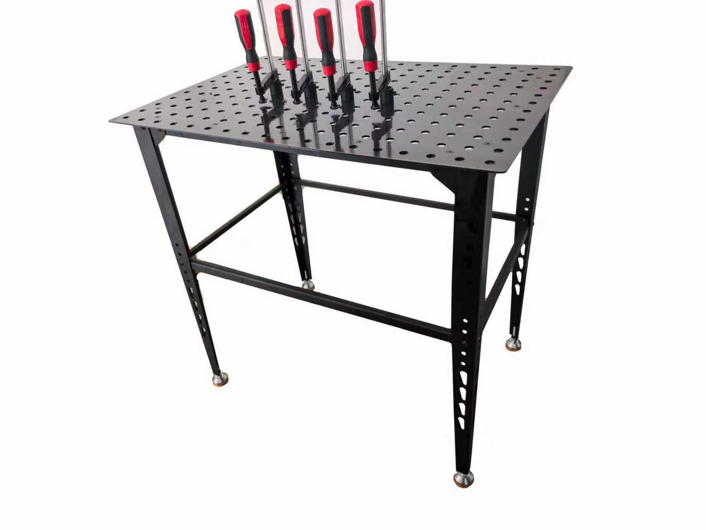 36 in. x 24 in. Welding Table with 4 x Weld Clamps，600 Lbs Weight Capacity, 16mm Holes