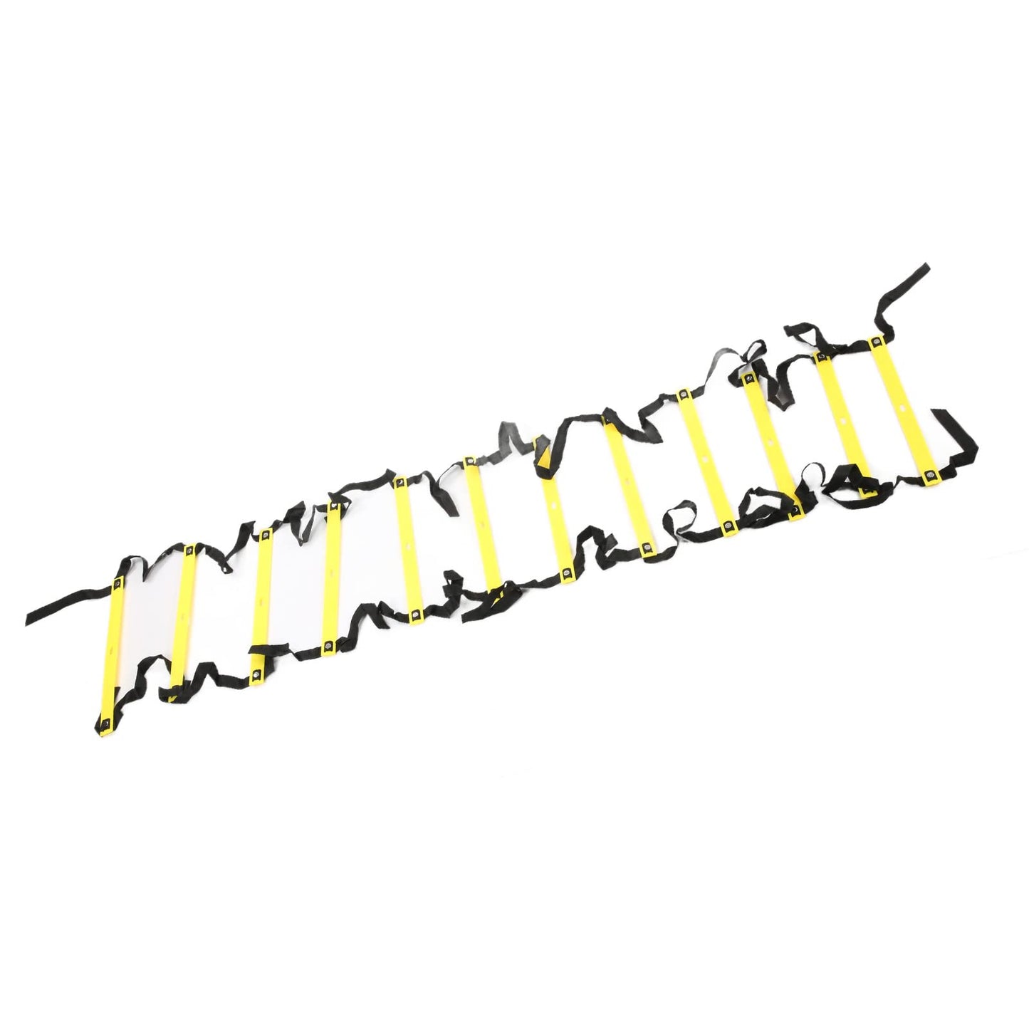 Competitive Sports Ladder Football Speed Rope for Training 6M 12RungYellow Athletic Supplies (Yellow)
