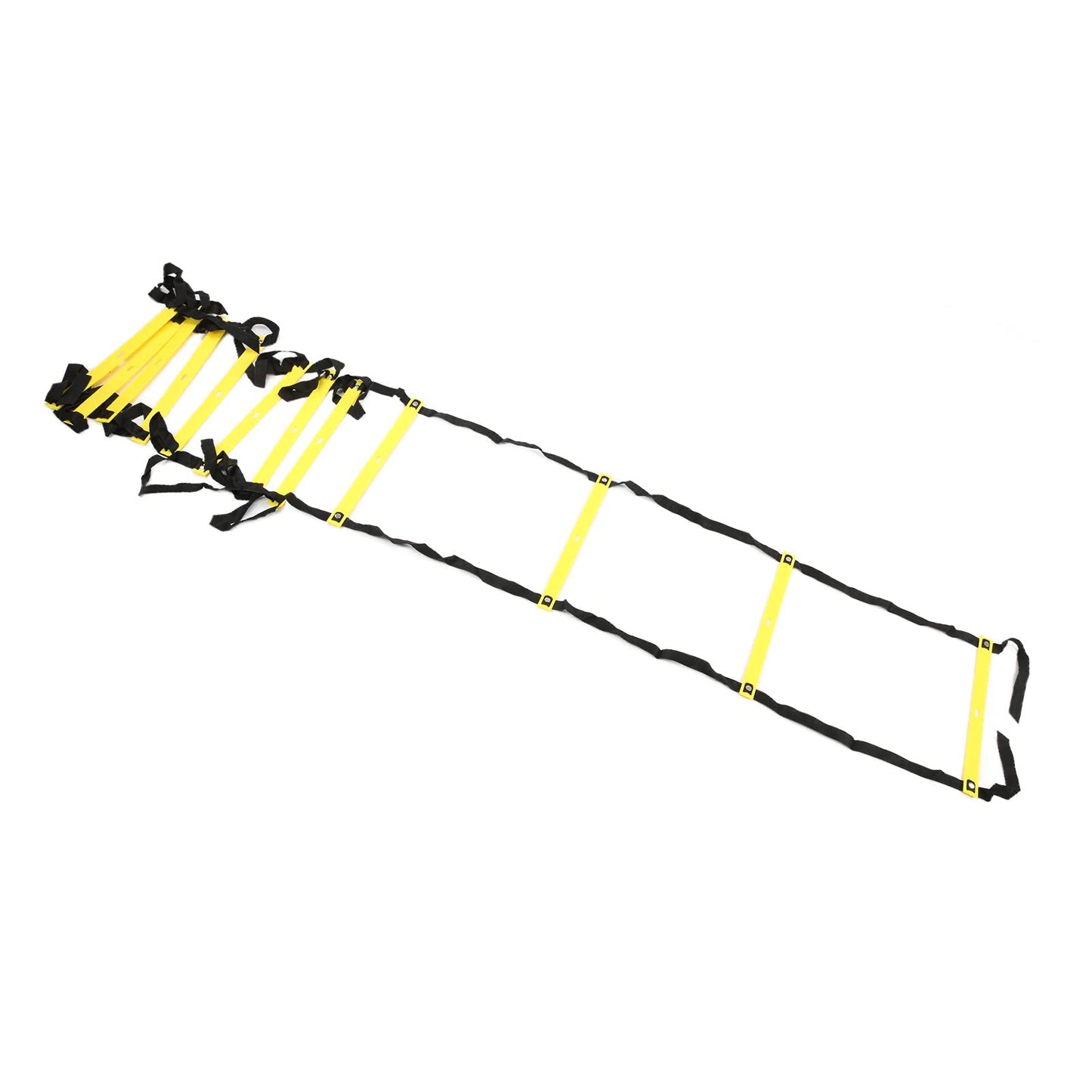 Competitive Sports Ladder Football Speed Rope for Training 6M 12RungYellow Athletic Supplies (Yellow)