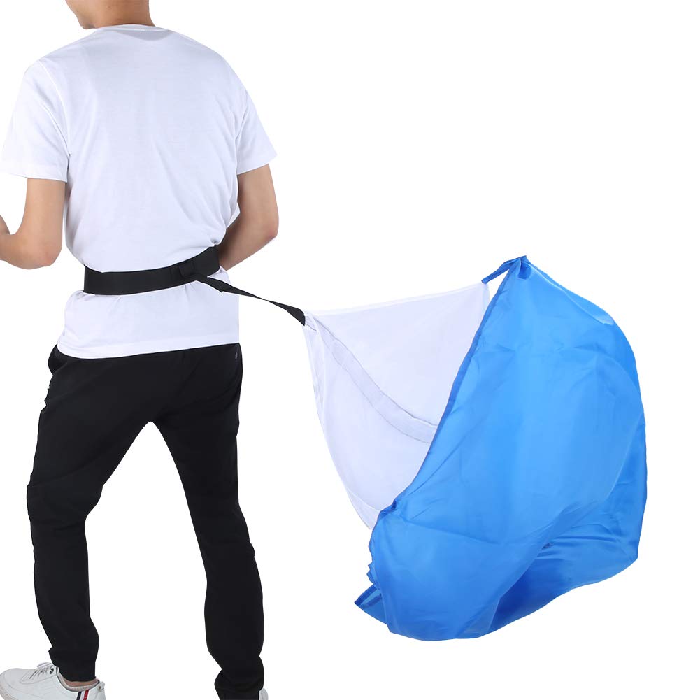 equlup Running Speed Training Parachute, Adjustable Resistance Training Umbrella 5-15kg Acceleration Soccer Trainer for Runner, Football, Soccer Drilling