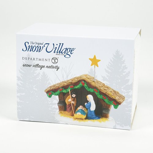 Department 56 Nativity Holy Family Miniature Figurine - 1.57 Inch, Colorful Snow Village Accessory