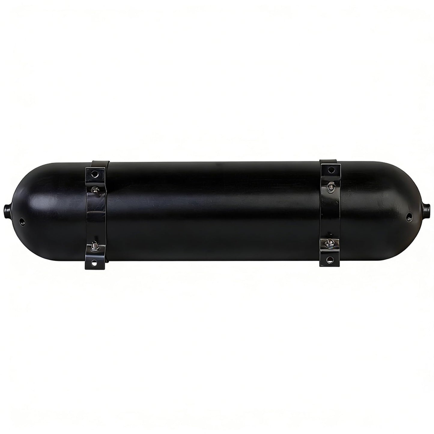 ZHSYMX Air 4.2 Gallon (18 Liter) 6 Ports Seamless Aluminum Air Tank for Air Ride Suspension Car Train Truck Horn Black