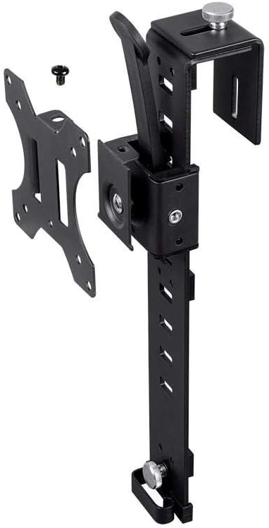 Monoprice 10 17.6lbs, Cubicle Flat Panel Monitor Mount - Easy Height Adjustments, Up to Black - Workstream Collection