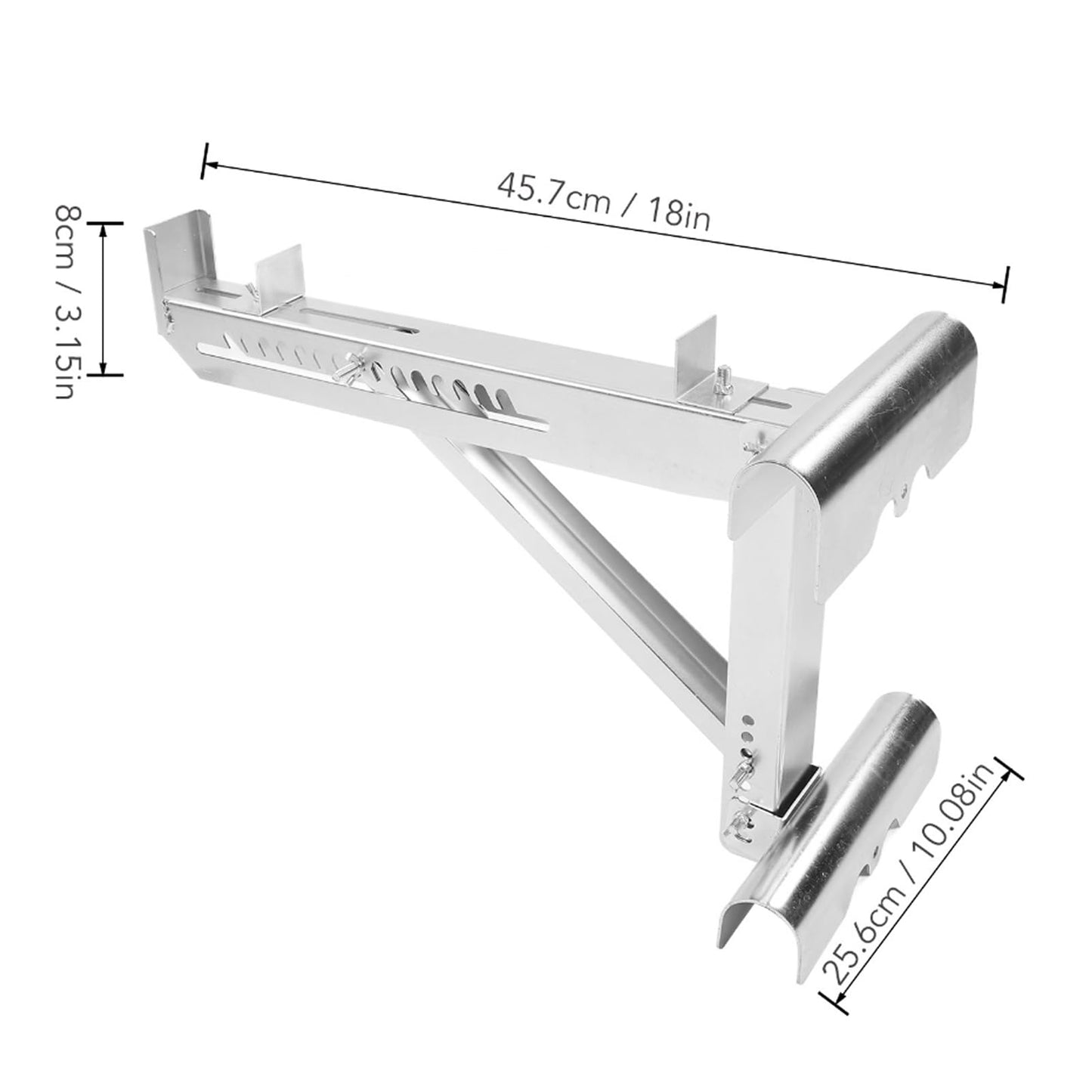 Ejoyous Ladder Jack Kit, 2PCS Ladder Jacks Adjustable Stabilizer Tripod Load Bearing Bracket Alloy Steel Ladder Stand Kit