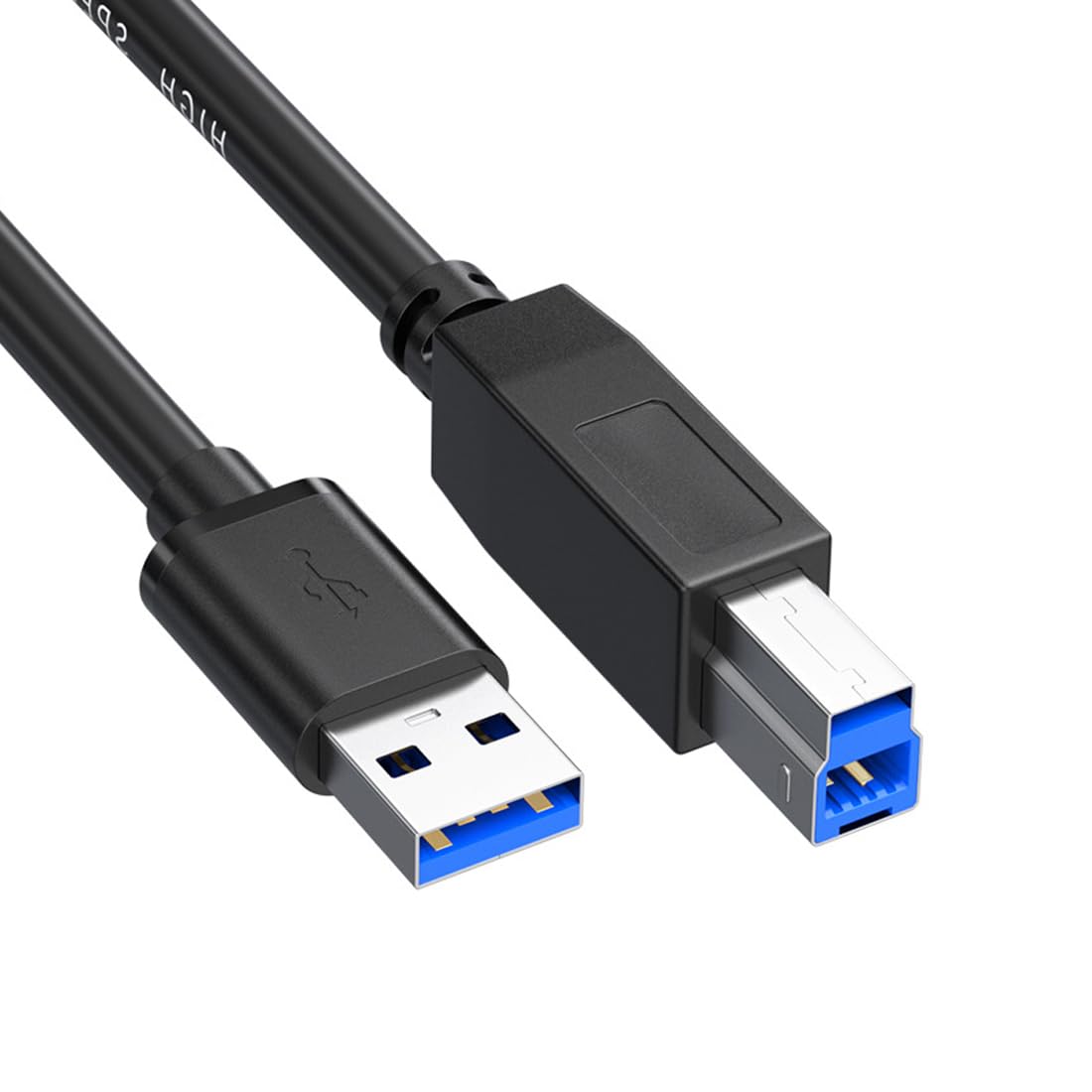 3.0 5Gbps 5Ft) Pocxwa USB Printer Cable, USB-A to B Male Cord Data Sync Compatible with Printers, Scanner, Docking