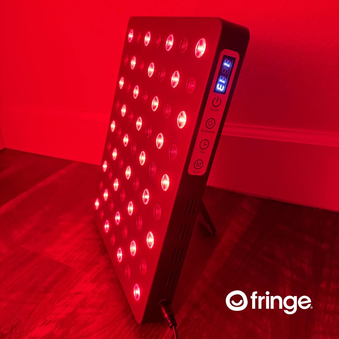 Fringe Red Light Panel, Has Both Red Light 660nm and Infrared Light 850nm, 360 LED Lights, Sports Recovery (Therapy Panel 189W) Ideal for Pain Relief, Sleep and Energy Recovery
