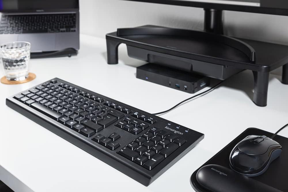Kensington Keyboard,104-Key, (K72391WW) Wired Valu Keyboard, QWERTY Black