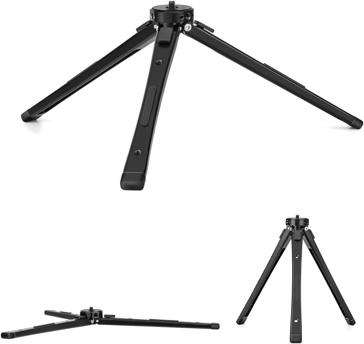 etc(40kg/88lb Zeadio Heavy Duty Metal Tripod Stand - Adjustable Universal Small Table Tripod for Camera, Gimbal, Action
