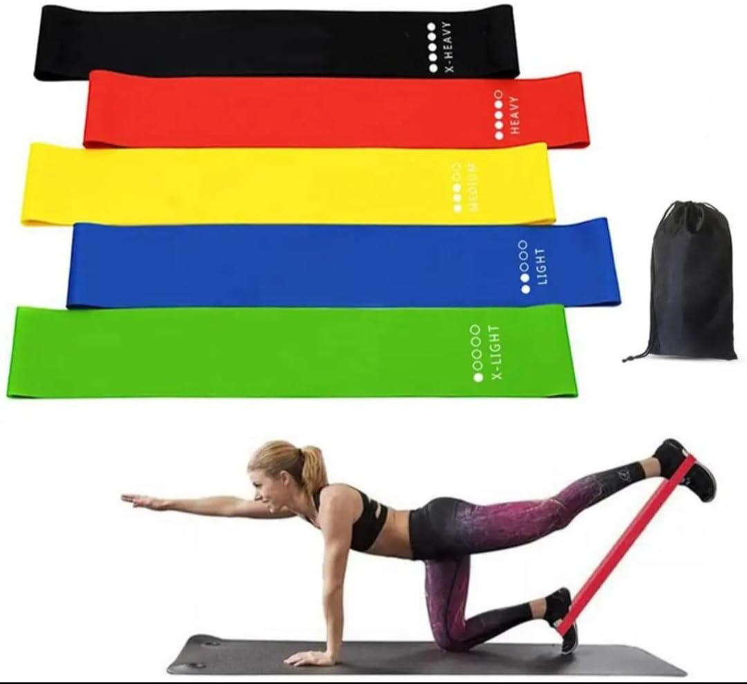 Resistance Bands, Exercise Bands, Workout Bands, Workout Set for Women, Resistance Bands for Working Out, Pilates and Yoga, Pilates Equipment, Yoga Equipment, Fitness Equipment